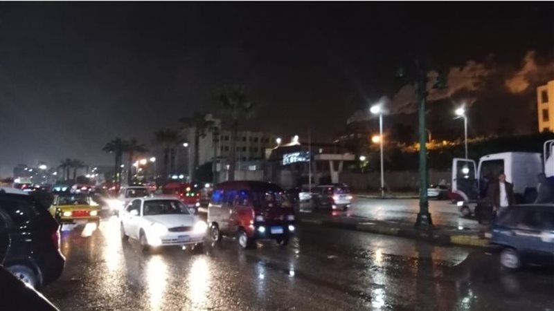 أمطار تضرب الإسكندرية،