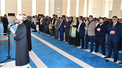 وزير الأوقاف يفتتح مسجد آل منصور بأكتوبر الجديدة (صور)