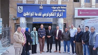 السكرتير العام المساعد لبني سويف يتفقد سير العمل بملف التصالح في تكنولوجي الواسطى