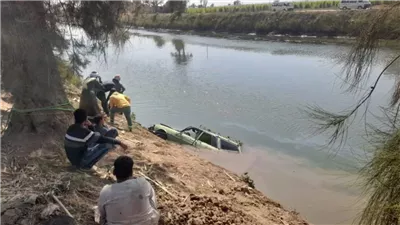 ننشر أسماء ضحايا حادث انقلاب سيارة داخل ترعة في قنا