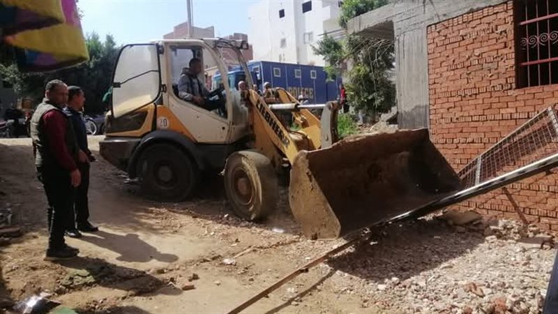ازالة التعديات بالبحيرة