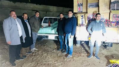 تموين الفيوم يتحفظ على سيارة ألعاب نارية 