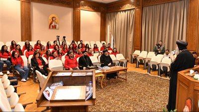 البابا تواضروس يتلقى تقريرًا عن أنشطة لجنة الطفولة بإيبارشية أبوقرقاص