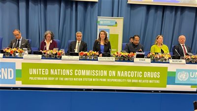 غادة والي تفتتح فعاليات اجتماعات اللجنة الدولية للرقابة على المخدرات بفيينا 