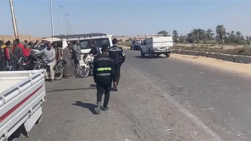  حادث تصادم بقنا