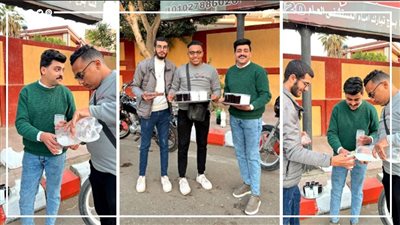 هي دي مصر، 3 أقباط من قنا يقدمون العصائر والتمر على المارة في رمضان (فيديو وصور)