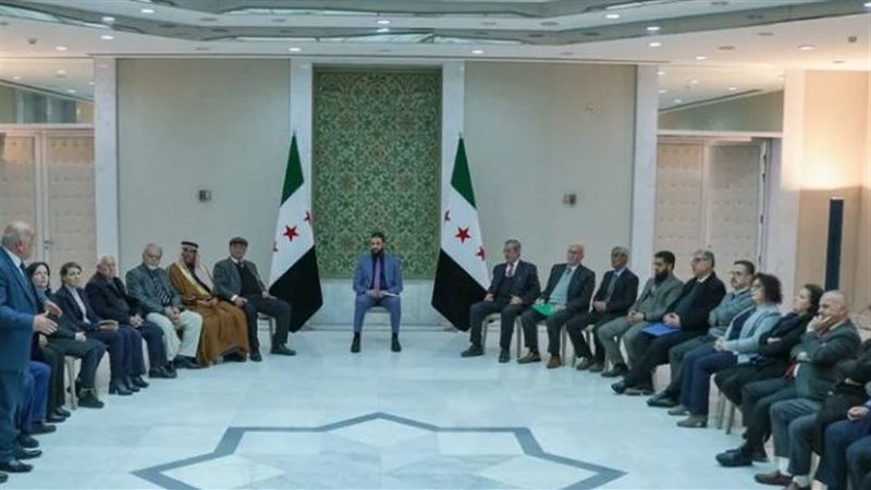 إجتماع أحمد الشرع،