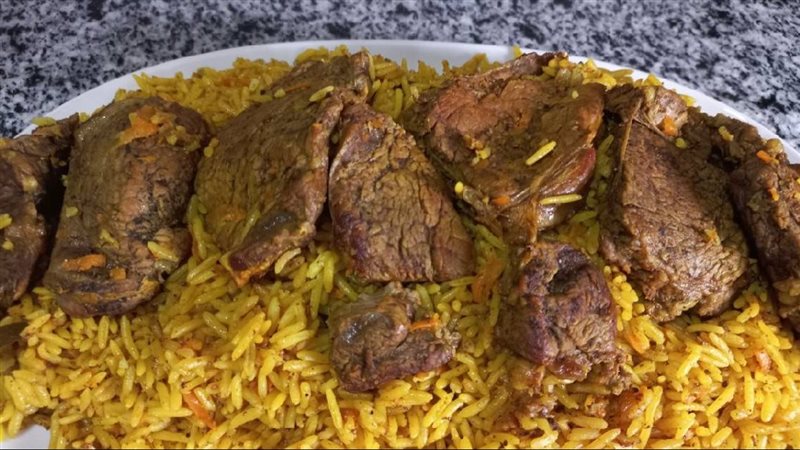 الكبسة باللحمة 