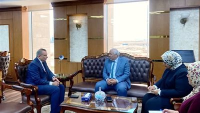محافظ الوادي الجديد يلتقي رئيس 