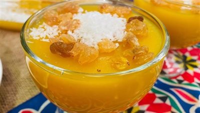 طريقة عمل مهلبية قمر الدين لتحلية سريعة بعد الفطار 