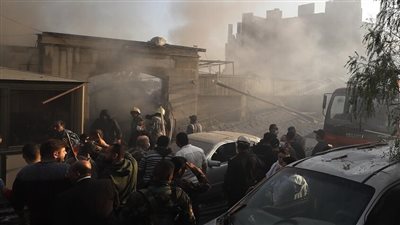 جيش الاحتلال الإسرائيلي ينشر فيديو عن استهداف مقر الجهاد الإسلامي في دمشق (فيديو)