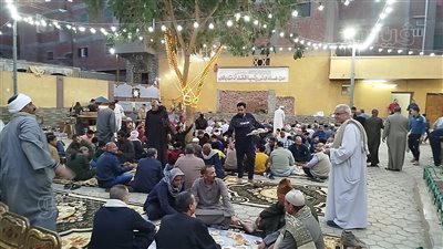 الطرق الصوفية بالغربية تقيم حفل إفطار جماعي بالمنشأة الكبرى (فيديو)