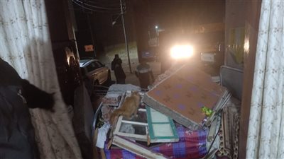 ضبط أحد الورثة بعد محاولة هدمه، لجنة هندسية لفحص منزل قرية الأورمان بالدقهلية (صور)