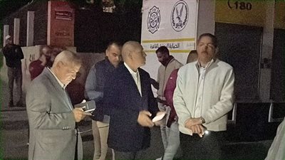 مدير أمن القاهرة وقيادات وزارة الصحة يعاينون آثار حريق المعامل المركزية (صور)
