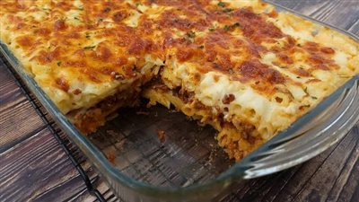 طريقة عمل المكرونة بالبشاميل لإفطار مميز