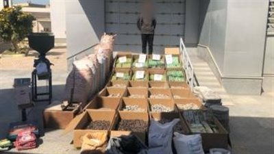 ضبط مليون قطعة ألعاب نارية مختلفة داخل ورشة بالفيوم