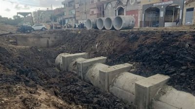 محافظ الدقهلية يتابع أعمال تغطية مصرف أبو شهدة بمنية النصر بتكلفة 33 مليون جنيه 