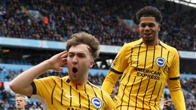 برايتون يسجل هدف التعادل في شباك مانشستر سيتي 