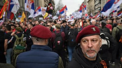 إصابة 56 شخصا خلال احتجاجات مناهضة للحكومة في صربيا