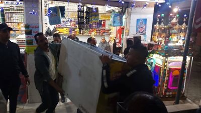 حملة مكبرة لرفع الإشغالات بحي المنيرة الغربية بالجيزة