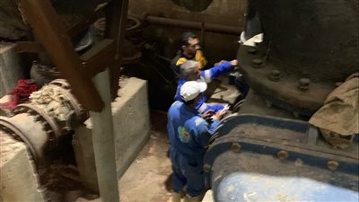 رئيس مياه القناة: صيانة طلمبات محطة صرف صحي المستقبل 