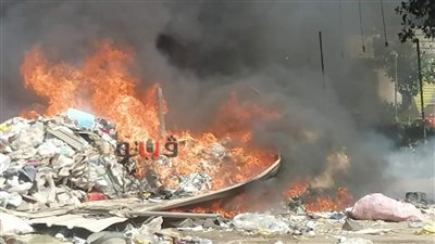 إخماد حريق نشب في مخلفات بعين شمس
