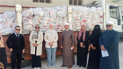 تضامن الإسماعيلية تتسلم 3000 شنطة غذائية لتوزيعها على الأسر الأولى بالرعاية (صور) 