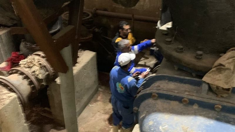 جانب من أعمال الصيانة،فيتو