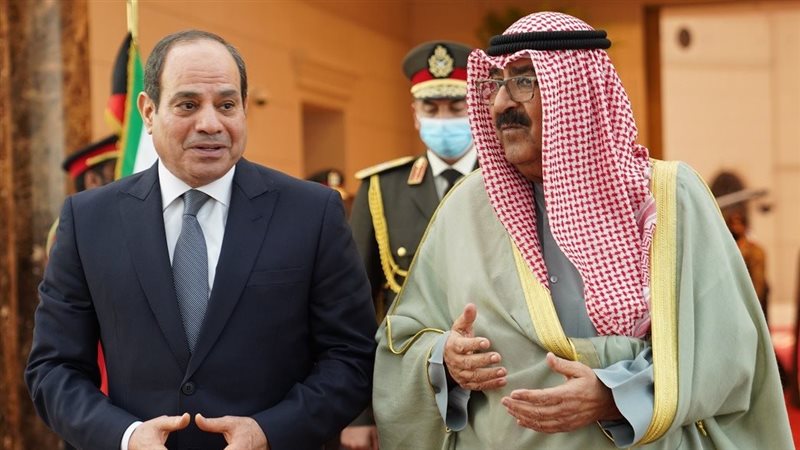  السيسي وأمير الكويت،
