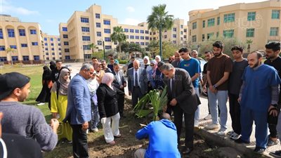 أنشطة توعوية وتثقيفية في الأسبوع البيئي بجامعة كفر الشيخ