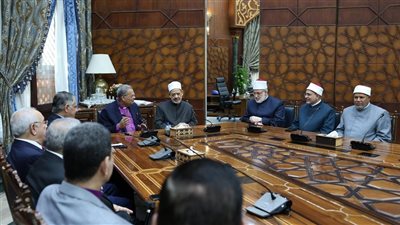 شيخ الأزهر يستقبل رئيس الطائفة الإنجيليَّة والوفد المرافق له للتهنئة بعيد الفطر 