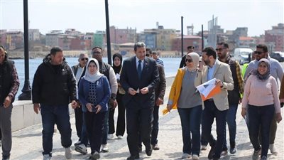 محافظ دمياط يتابع أعمال تطوير منطقة فنار اللسان برأس البر (صور)