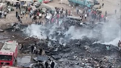 التفاصيل الكاملة لحريق جراج الخصوص  