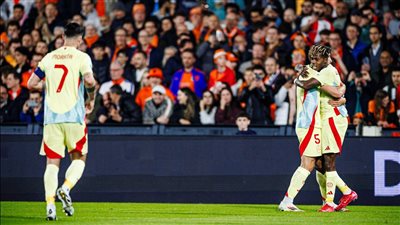 دوري الأمم الأوروبية، إسبانيا وهولندا يتعادلان 1ـ1 في الشوط الأول 