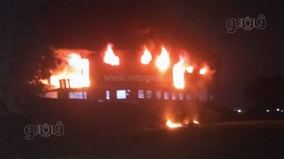 حريق هائل في مصنع بلاستيك بالغربية (صور)