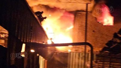 الدفع بـ 10 سيارات إطفاء للسيطرة على حريق مصنع بلاستيك بالغربية (فيديو)