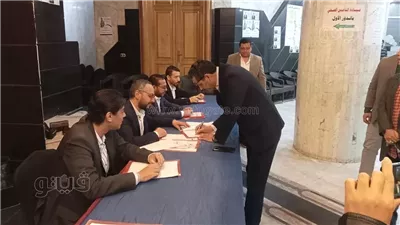 البلشي يسجل في كشوف الجمعية العمومية لنقابة الصحفيين (صور) 