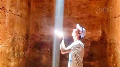 تعامد الشمس على معبدي بتاح ورمسيس الثالث في الأقصر (صور)