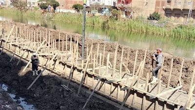 استكمال أعمال تطوير كورنيش دكرنس في الدقهلية (صور )