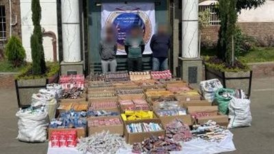 ضبط ألعاب نارية بقيمة 8 ملايين جنيه فى الخصوص 