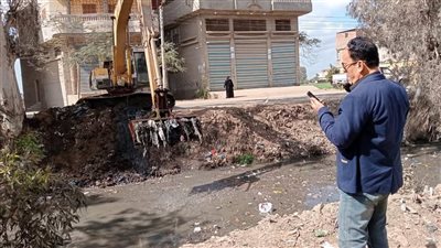 14 صورة ترصد أعمال تطهير ترعة بمنية النصر في الدقهلية (صور) 