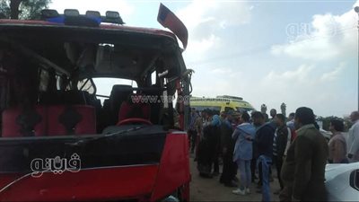 تفاصيل إصابة 19 عاملا في انقلاب أتوبيس بالشرقية 