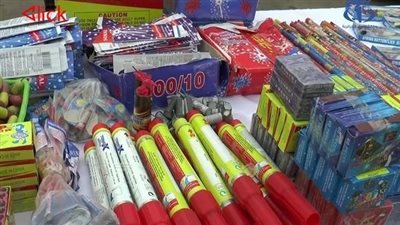 ضبط كميات من الألعاب النارية بأوسيم وكرداسة