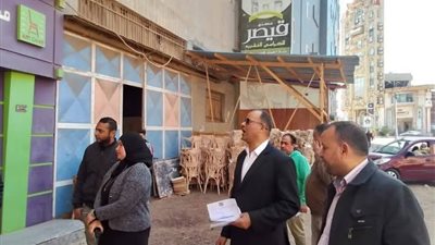 حملة مكبرة لإزالة التعديات بطريق شطا في محافظة دمياط