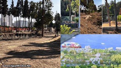 هدم وقطع الأشجار والنباتات النادرة بحديقة المسلة التراثية، الحكومة توضح الحقيقة