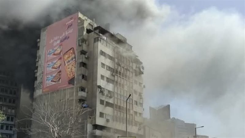 حريق مبنى بريد رمسيس