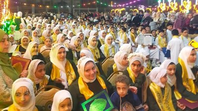 قرية كفر العزيزية بالغربية تحتفل بتكريم 400 طالب وطالبة أتموا حفظ القرآن الكريم (صور)