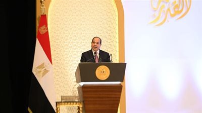 في حفل ليلة القدر، 10 رسائل قوية من السيسي للمصريين