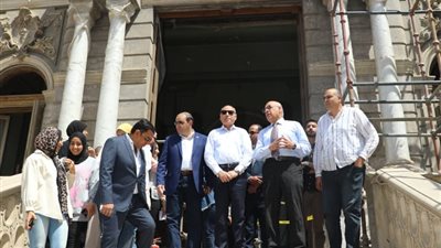 محافظ القاهرة يتفقد ترميم قصر حبيب باشا السكاكيني