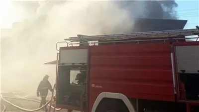 ماس كهربائي وراء حريق ورشة أخشاب في الواحات